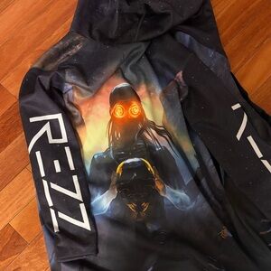 Rezz Merch - from Rezz Rocks Halloween - long, plush fleece jacket